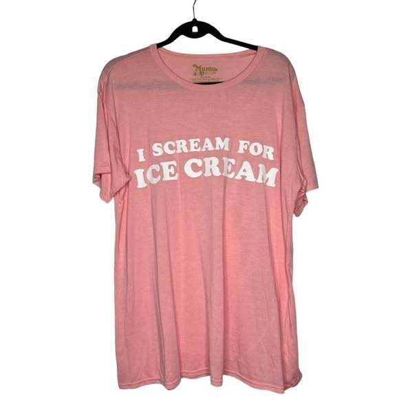Show Me Your Mumu I scream for Ice cream shirt in pink - Picture 1 of 5